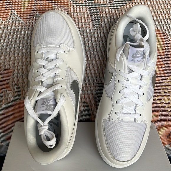 NIKE WMNS AIR FORCE 1 UNITY DQ6029 102 
WHITE/WOLF GREY-PURE PLATINUM PLATFORMS - Picture 13 of 16